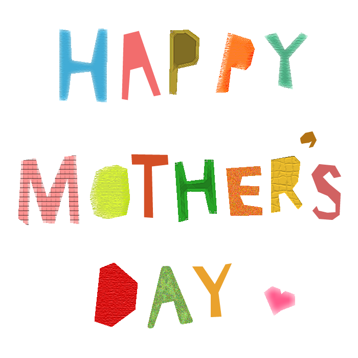 Happy Mother S Dayのコラージュ風文字イラスト 無料 かわいいフリー素材 イラストk