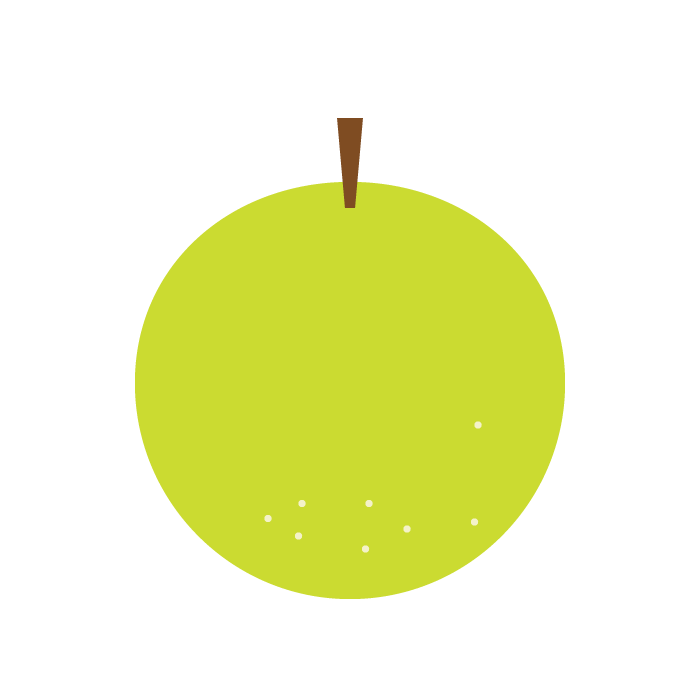 梨のシンプルイラスト 無料 かわいいフリー素材 イラストk
