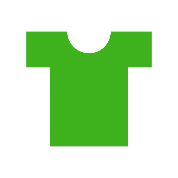 Tシャツ 緑 のシンプルイラスト 無料 かわいいフリー素材 イラストk